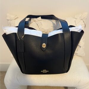 Coach Black Leather Tote Bag